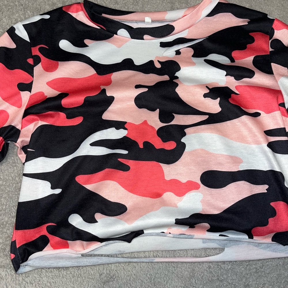 Cameo ripped crop top